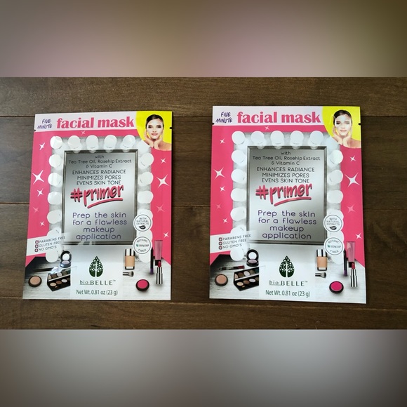 Sealed BioBelle primer face mask X2 - Picture 1 of 3